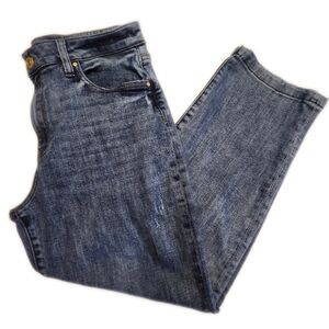 Kut From The Kloth Sienna Baggy Boyfriend Crop, Medium Blue Jeans, 10